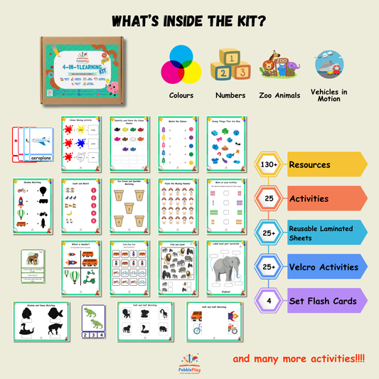 4-in-1 Foundational Learning Kit | Set 1 | Preschool / Nursery