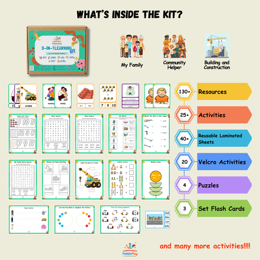 3-in-1 Foundational Learning Kit | Level 4 | LKG / KG-1