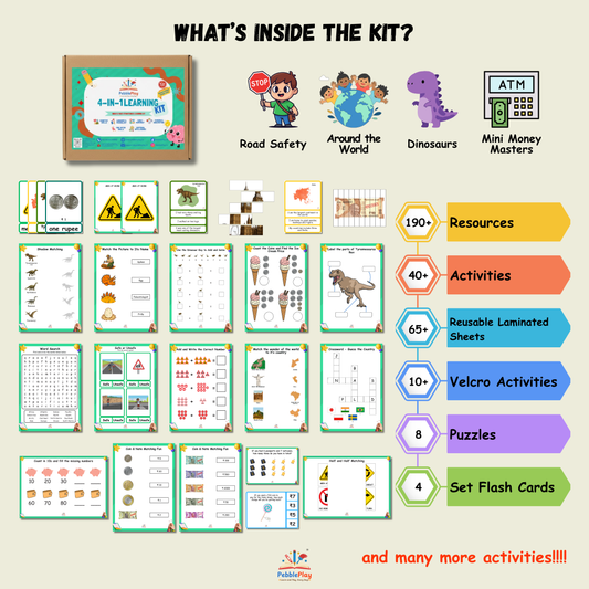 4-in-1 Foundational Learning Kit | Set 3 | UKG / KG-2