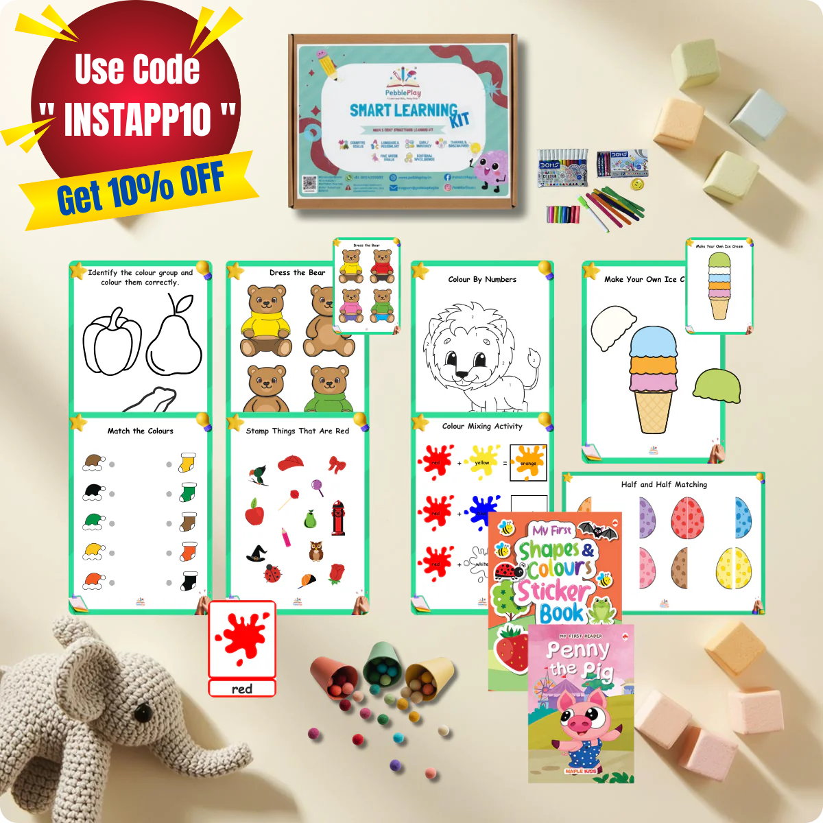 Smart Learning Kit | Age 2+ | Level 1 | Colours