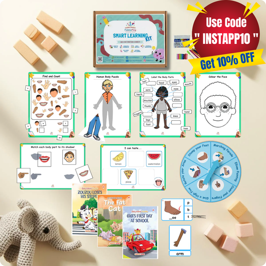 Smart Learning Kit | Age 2+ | Level 3 | Body Parts & Five Senses