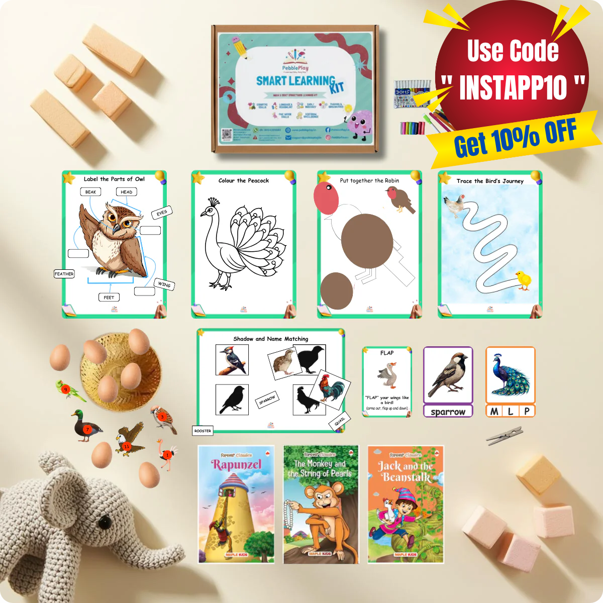 Smart Learning Kit | Age 2+ | Level 4 | Birds