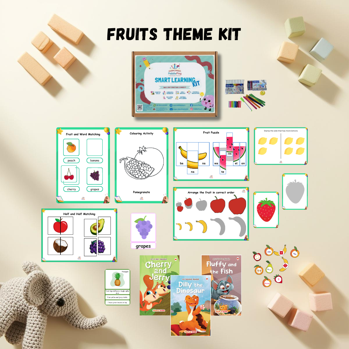 Smart Learning Kit | Age 2+ | Level 2 | Fruits