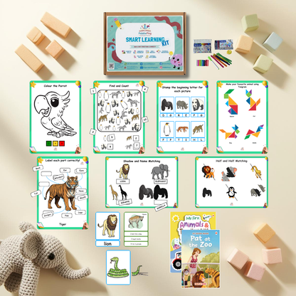Smart Learning Kit | Age 2+ | Level 3 | Zoo Animals