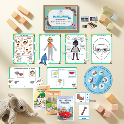 Smart Learning Kit | Age 2+ | Level 3 | Body Parts & Five Senses