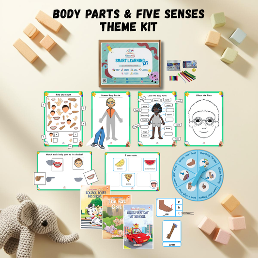 Smart Learning Kit | Age 2+ | Level 3 | Body Parts & Five Senses