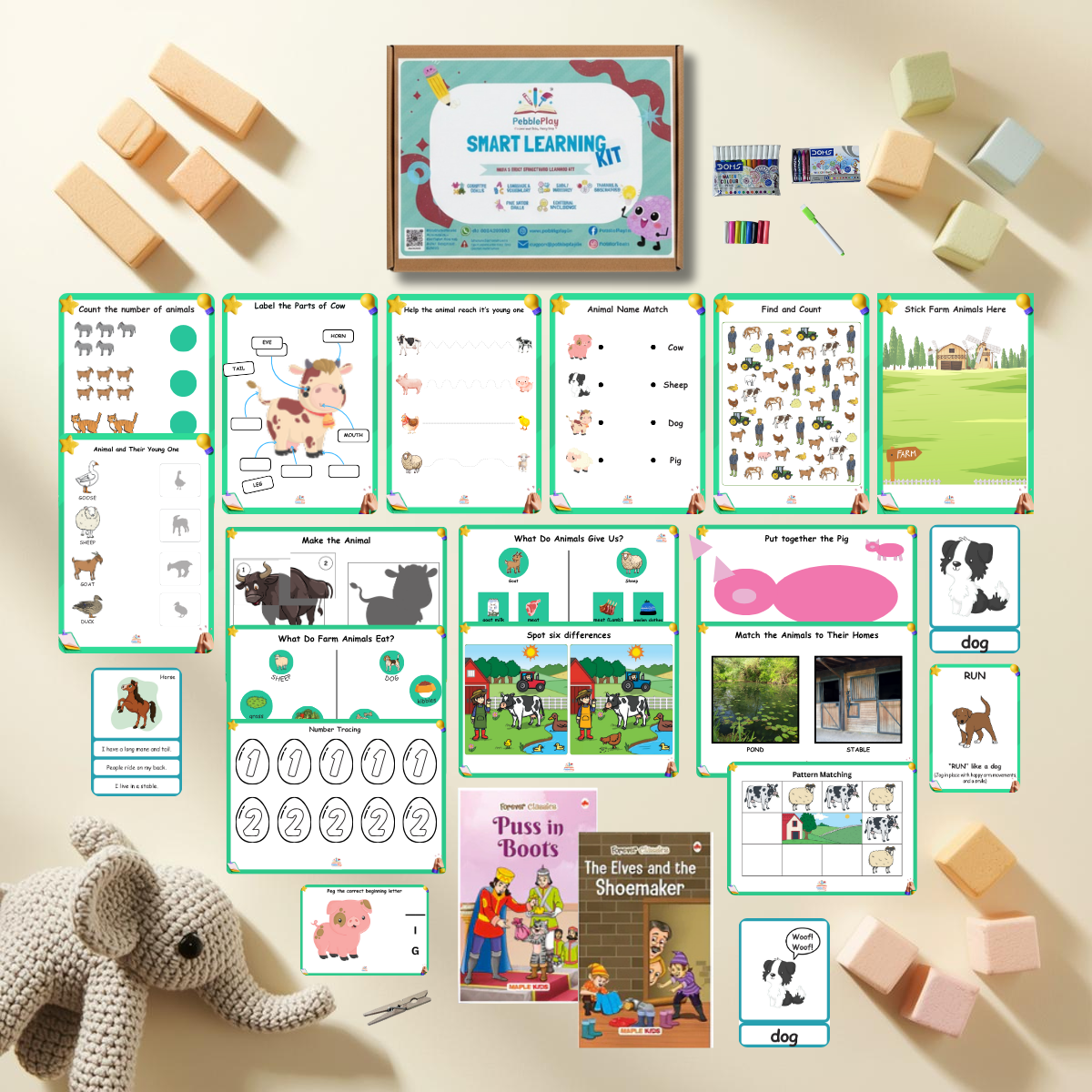 Smart Learning Kit | Age 3.5+ | Level 1 | Farm Animals
