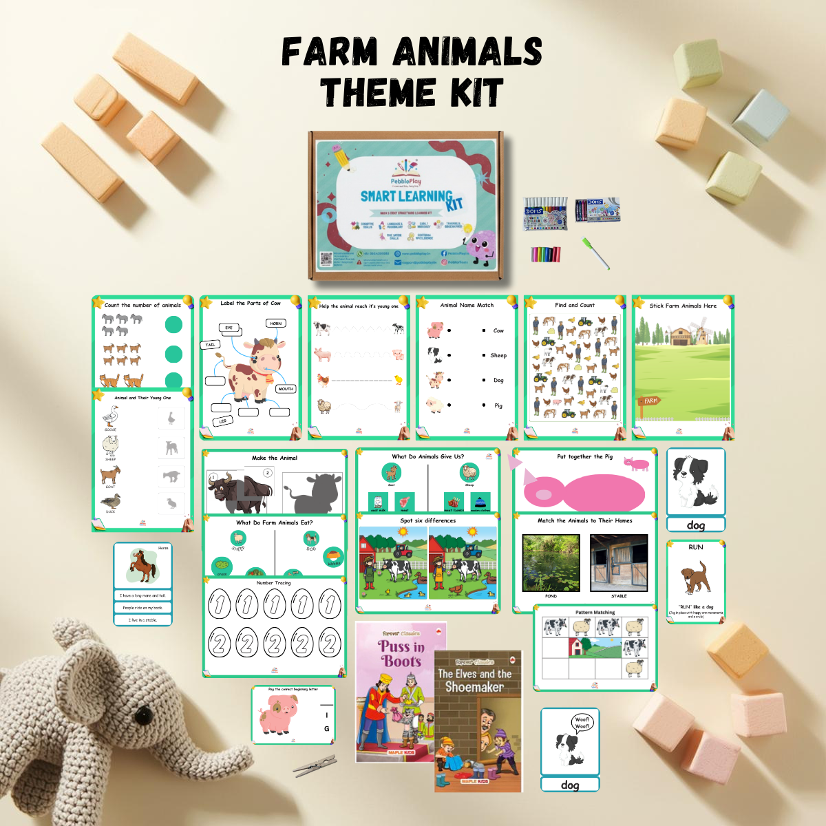 Smart Learning Kit | Age 3.5+ | Level 1 | Farm Animals