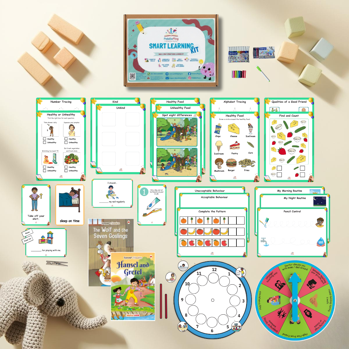 Smart Learning Kit | Age 3.5+ | Level 1 | Healthy Habits & Good Manners