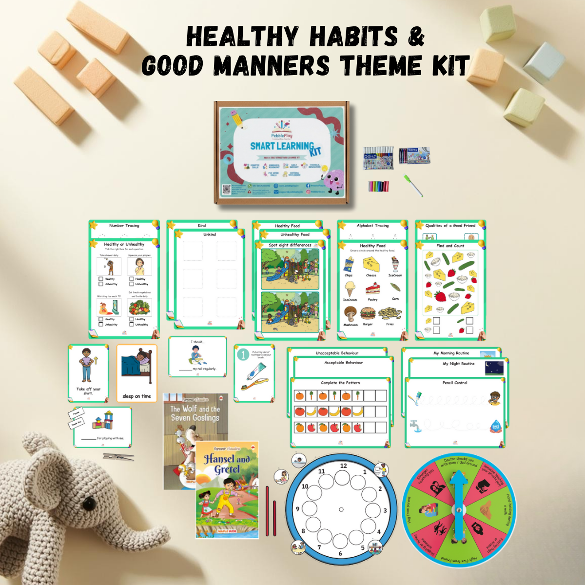 Smart Learning Kit | Age 3.5+ | Level 1 | Healthy Habits & Good Manners