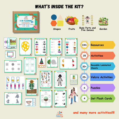 4-in-1 Foundational Learning Kit | Set 2 | Preschool / Nursery