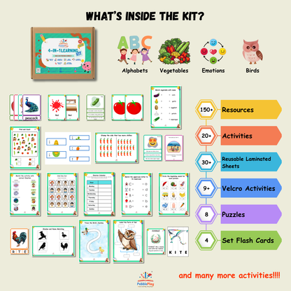 4-in-1 Foundational Learning Kit | Set 3 | Preschool / Nursery