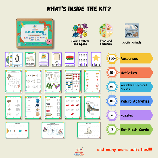 3-in-1 Foundational Learning Kit | Level 3 | LKG / KG-1