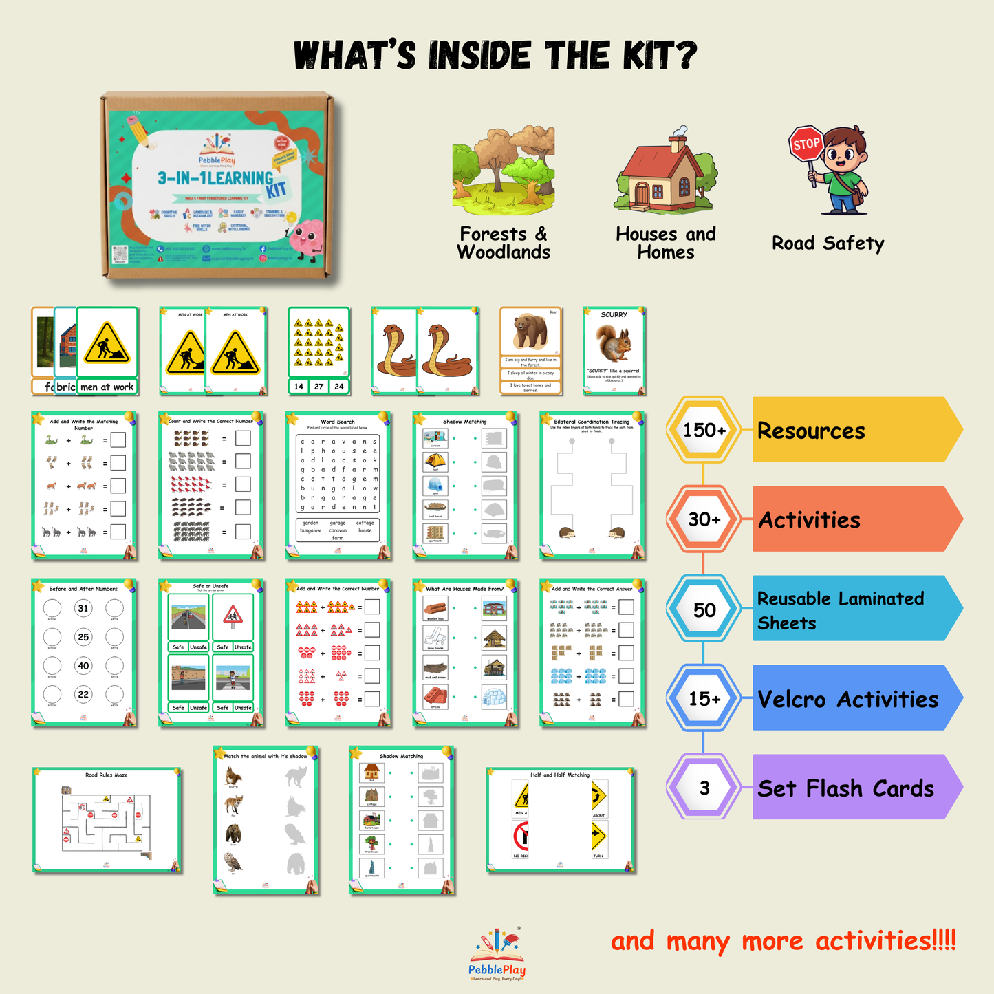3-in-1 Foundational Learning Kit | Level 1 | UKG / KG-2