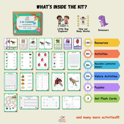 3-in-1 Foundational Learning Kit | Level 3 | UKG / KG-2