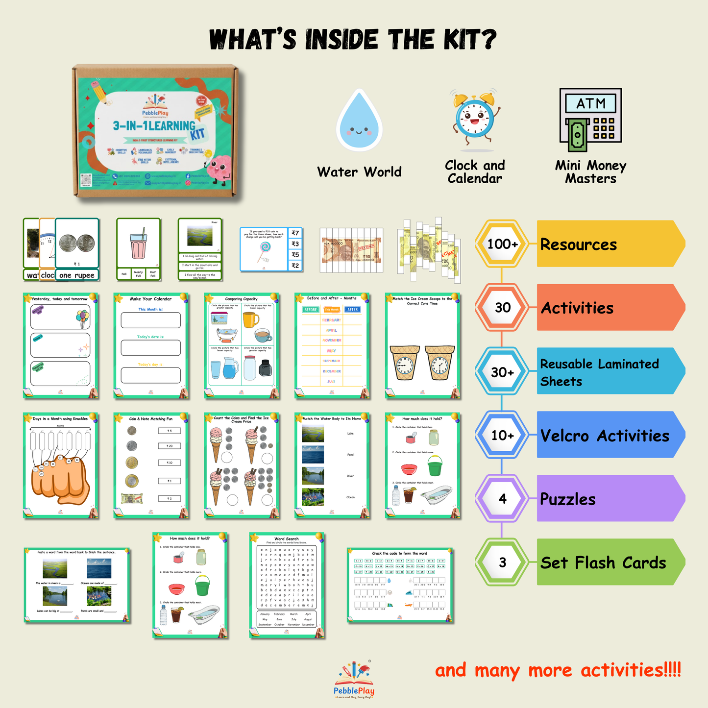 3-in-1 Foundational Learning Kit | Level 4 | UKG / KG-2