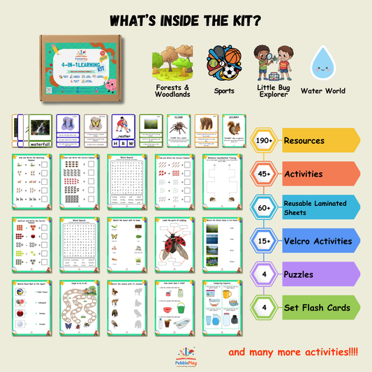 4-in-1 Foundational Learning Kit | Set 1 | UKG / KG-2