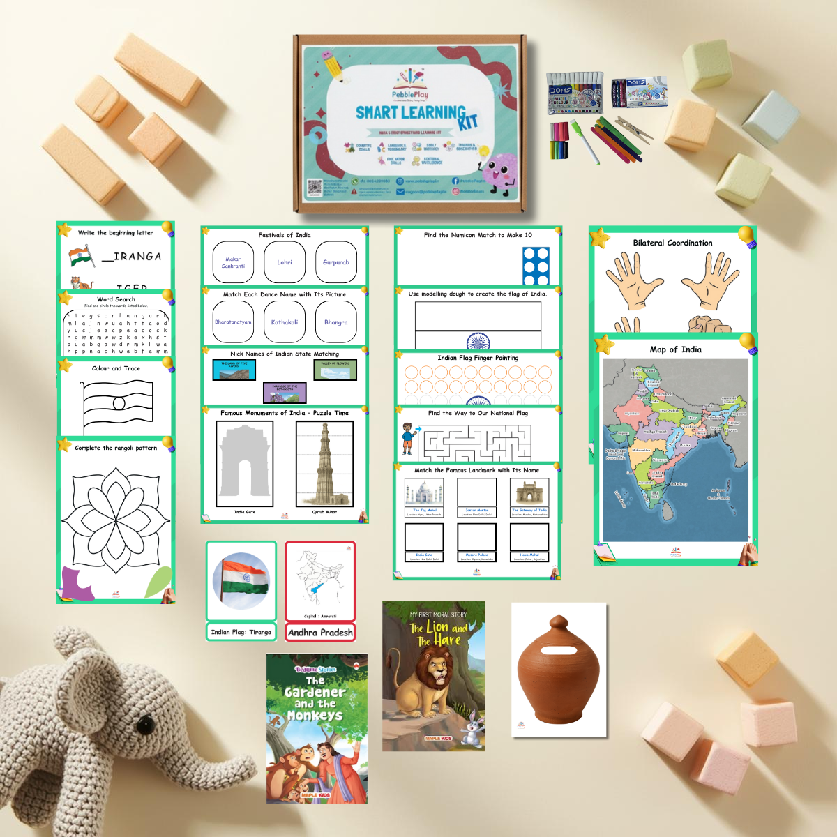Smart Learning Kit | Age 5+ | Level 2 | All About India
