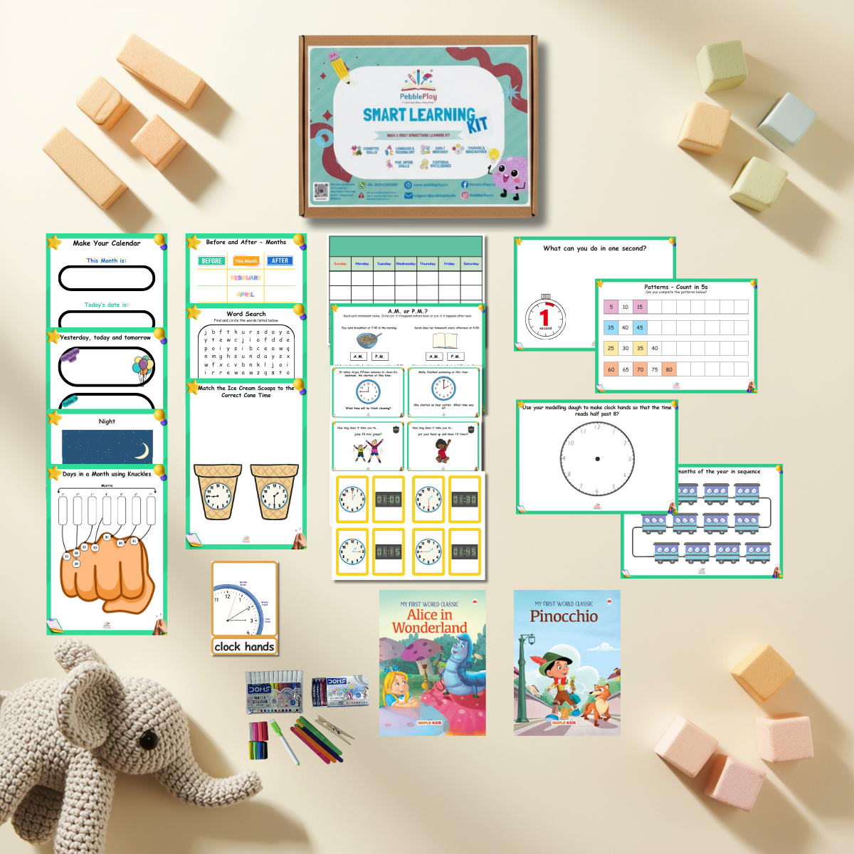 Smart Learning Kit | Age 5+ | Level 4 | Clock and Calendar