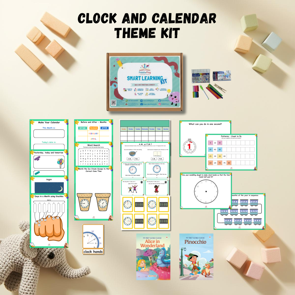 Smart Learning Kit | Age 5+ | Level 4 | Clock and Calendar