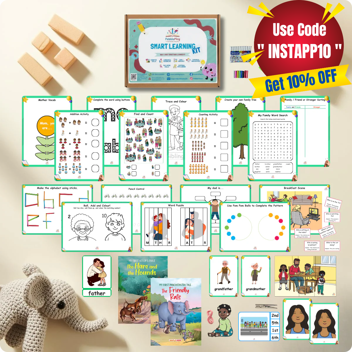 Smart Learning Kit | Age 3+ | Level 4 | My Family