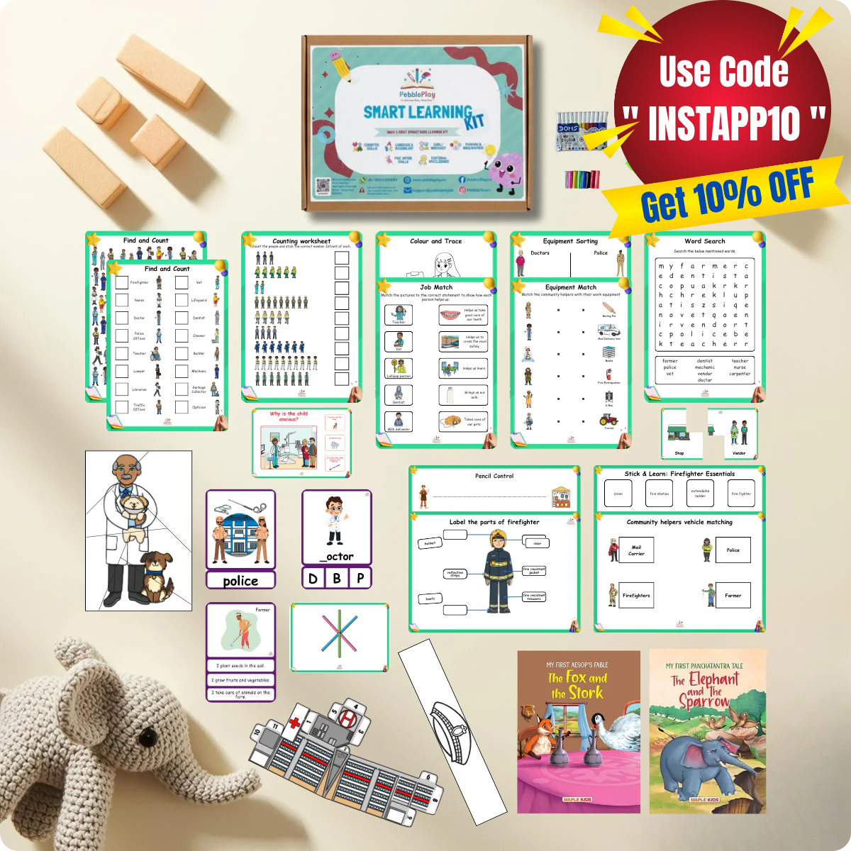 Smart Learning Kit | Age 3+ | Level 4 | Community Helpers