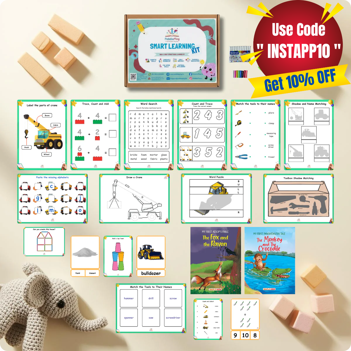 Smart Learning Kit | Age 3+ | Level 4 | Building and Construction