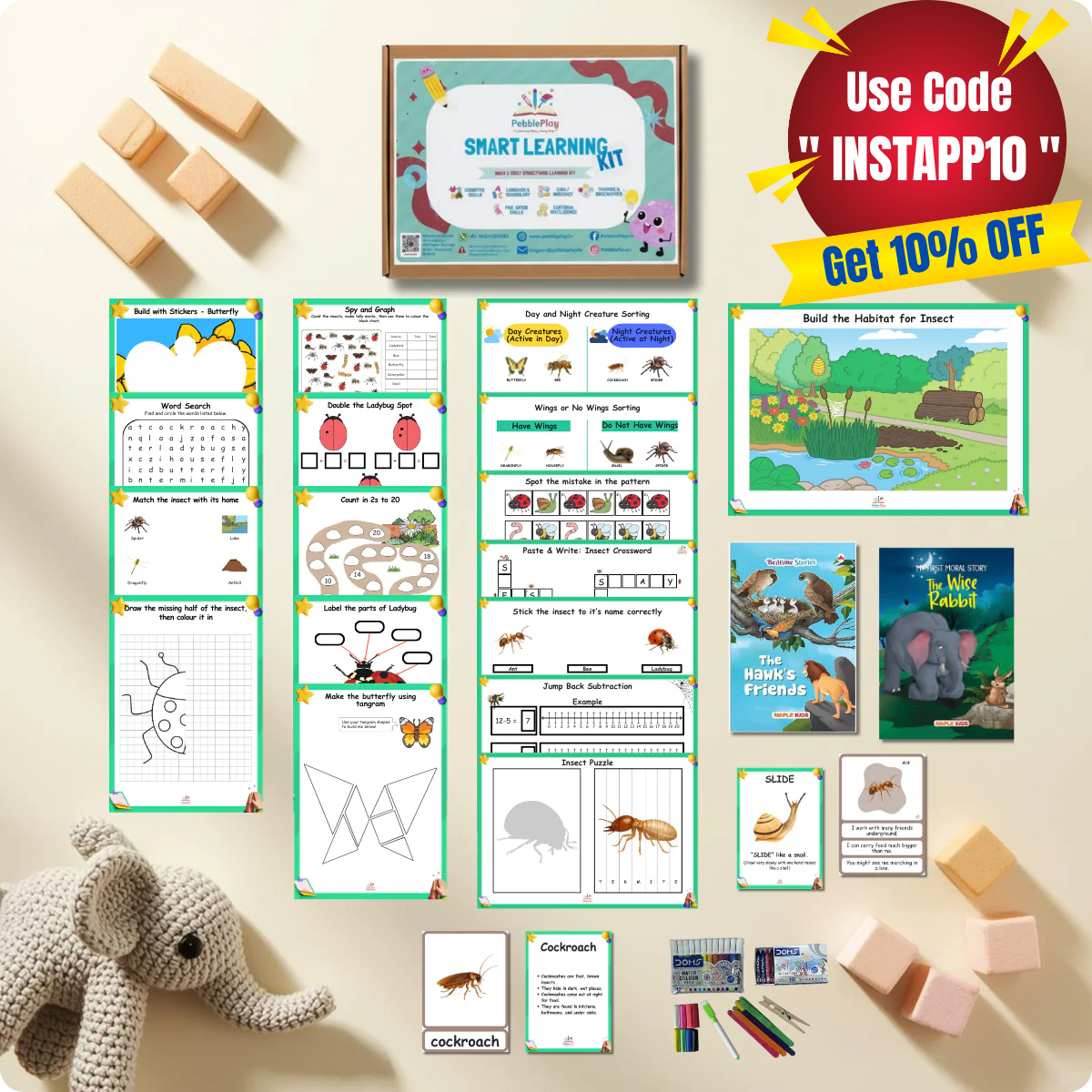 Smart Learning Kit | Age 4+ | Level 3 | Little Bug Explorer