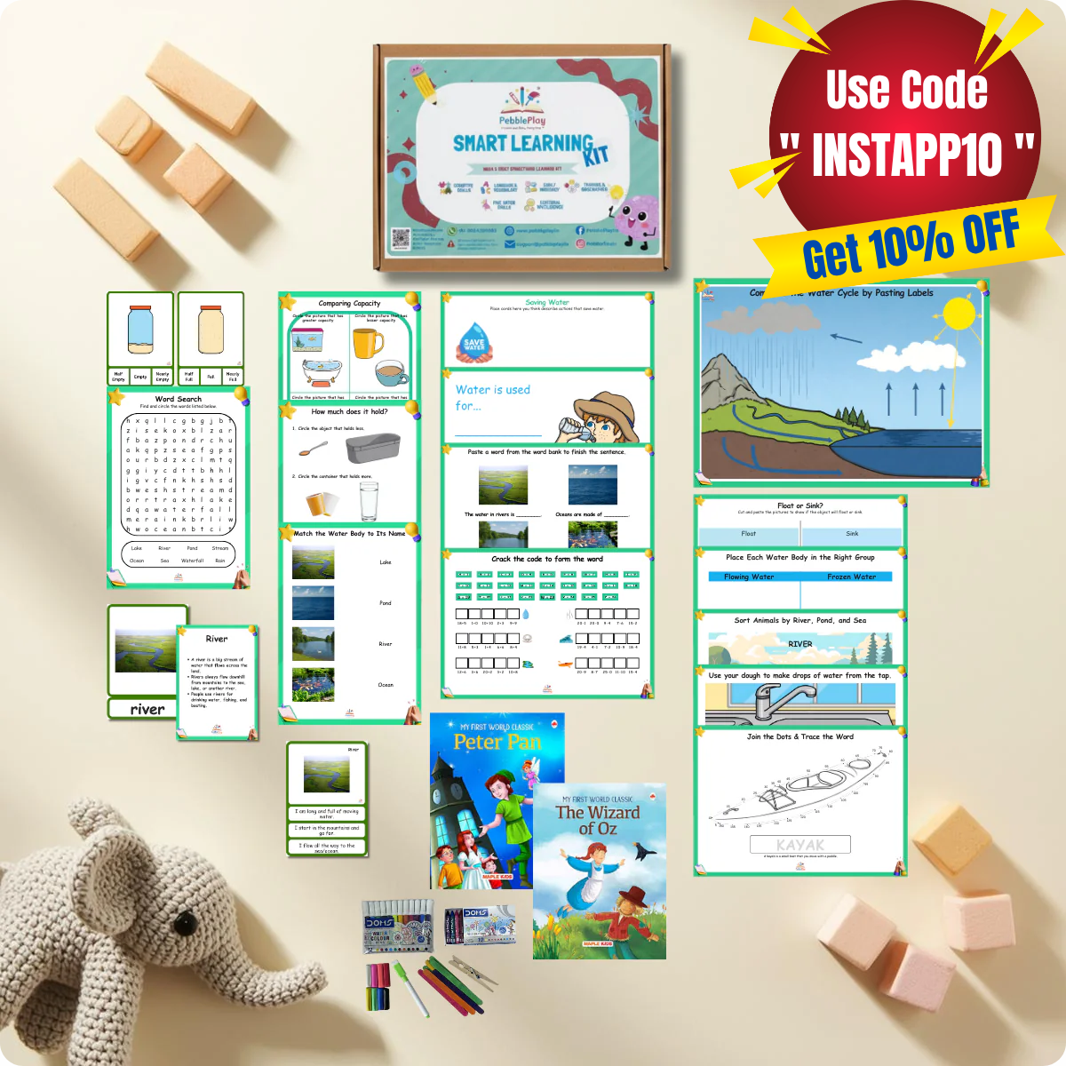 Smart Learning Kit | Age 4+ | Level 4 | Water World