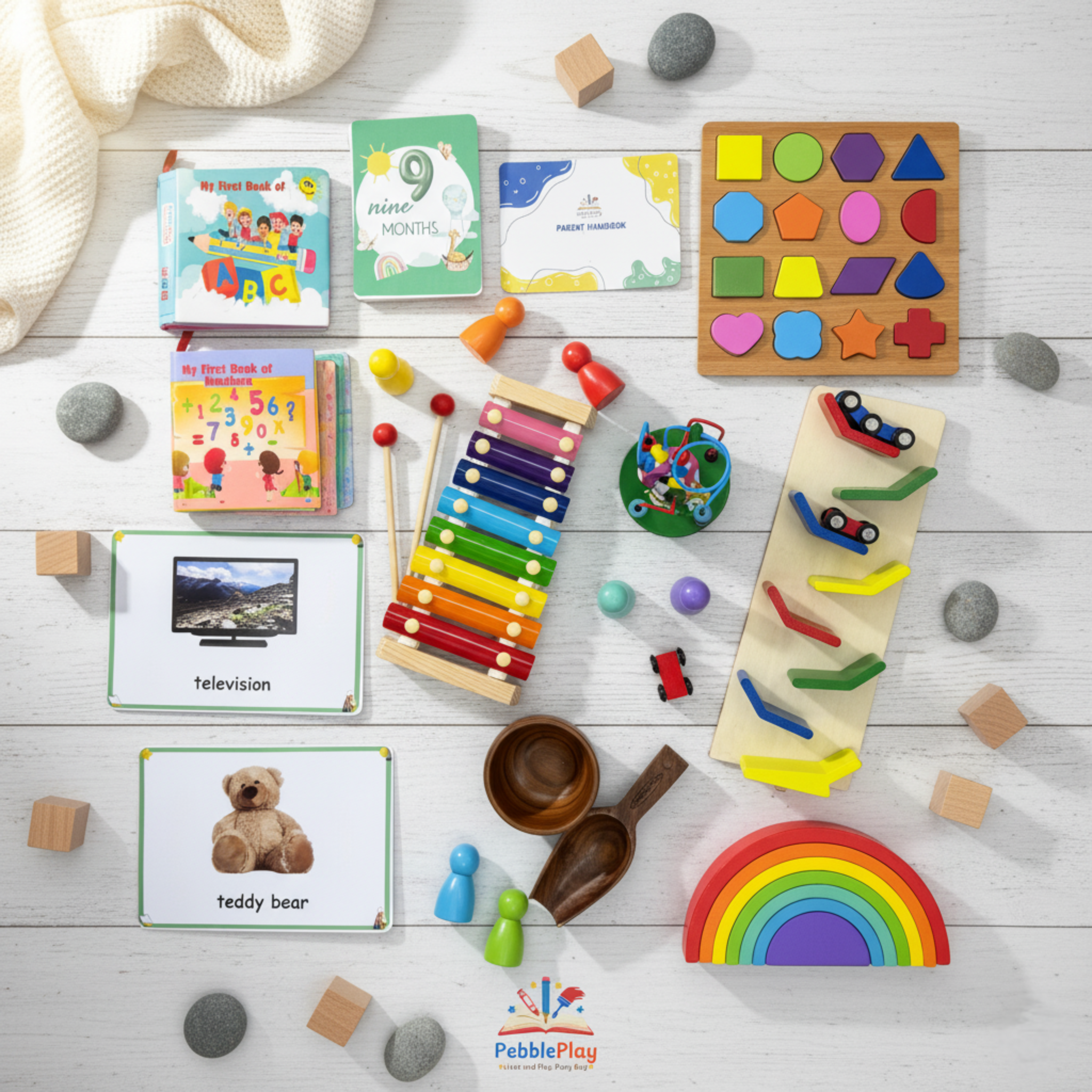Montessori Smart Learning Kit | 9 - 12 Months |… | PebblePlay